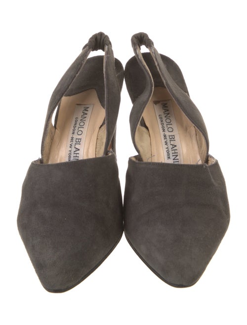 Manolo Blahnik Suede Mules