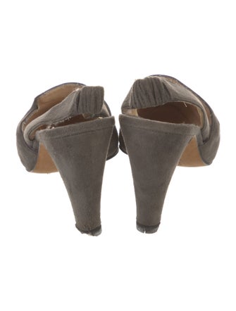 Manolo Blahnik Suede Mules