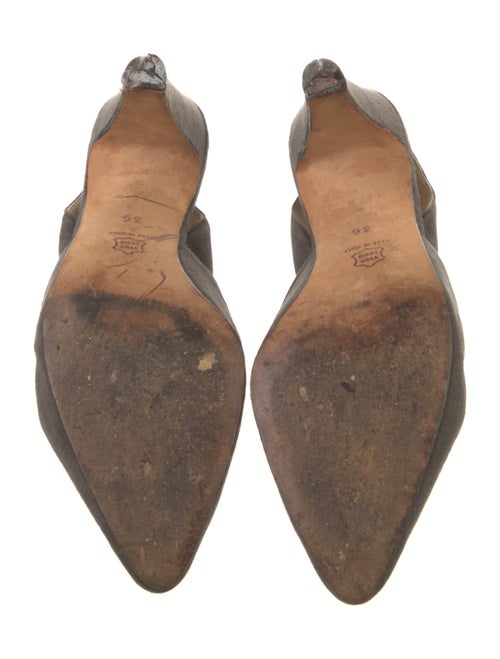 Manolo Blahnik Suede Mules