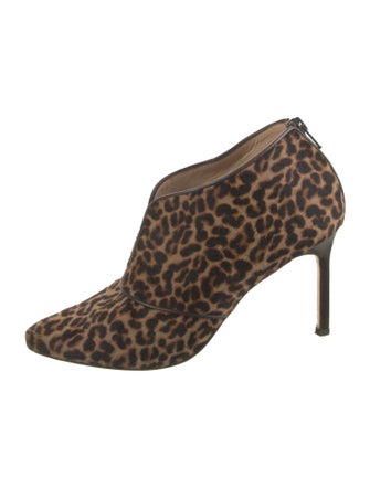 Manolo Blahnik Ponyhair Animal Print Boots