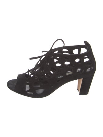 Manolo Blahnik Suede Mules