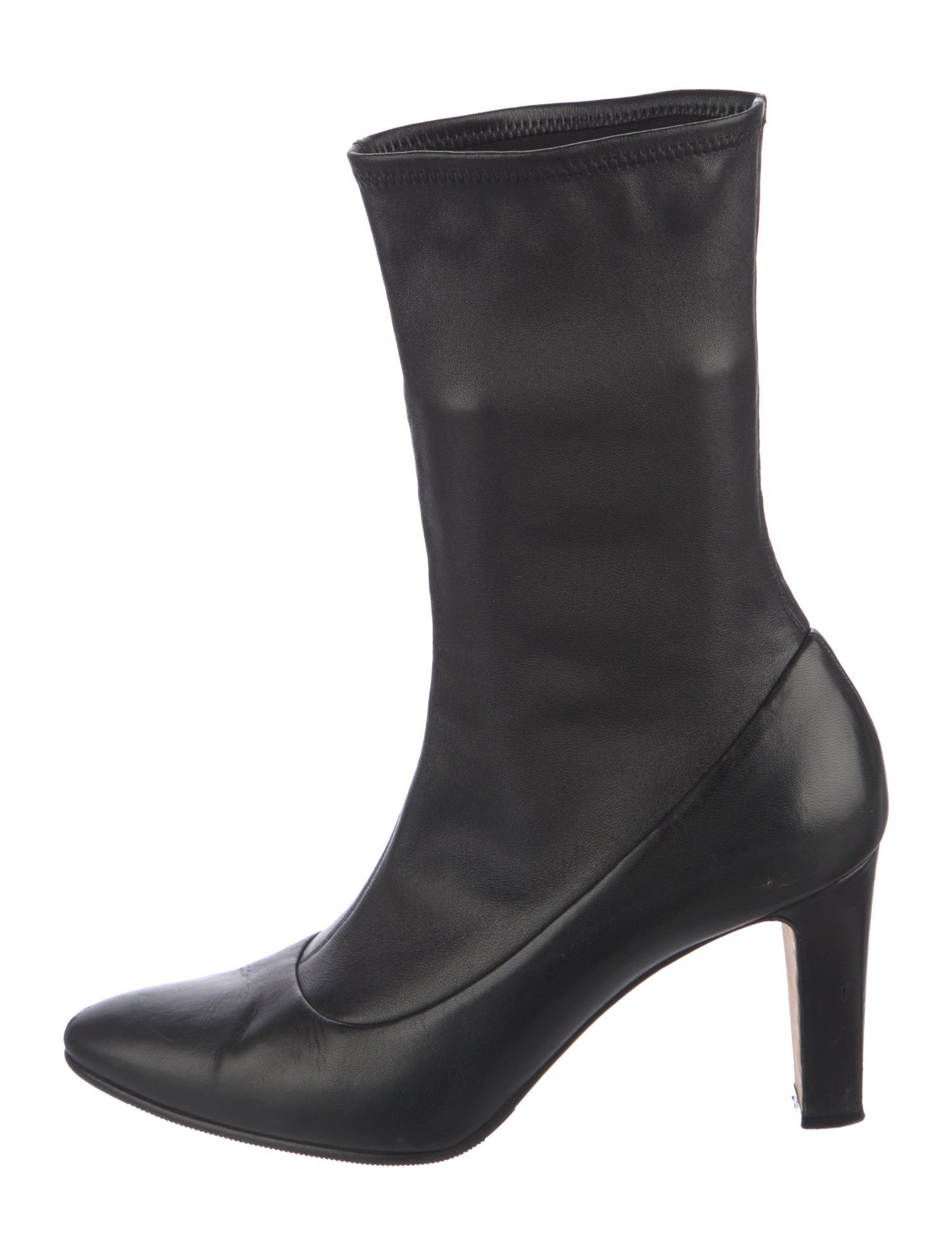 Manolo Blahnik Leather Sock Boots