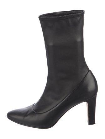Manolo Blahnik Leather Sock Boots