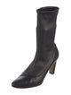 Manolo Blahnik Leather Sock Boots