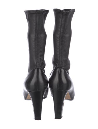 Manolo Blahnik Leather Sock Boots