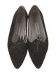 Manolo Blahnik Suede Bow Accents Ballet Flats