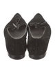 Manolo Blahnik Suede Bow Accents Ballet Flats
