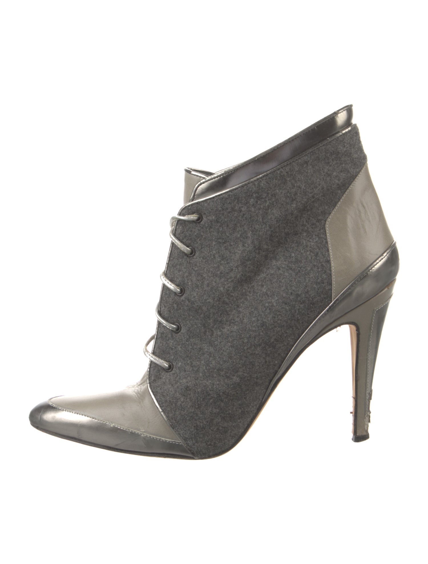 Manolo Blahnik Tweed Colorblock Pattern Pumps