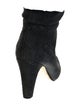 Manolo Blahnik Suede Pleated Accents Slouch Boots