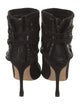 Manolo Blahnik Suede Chain-Link Accents Boots