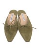 Manolo Blahnik Suede Mules