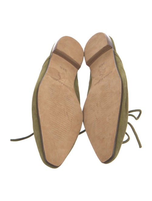 Manolo Blahnik Suede Mules