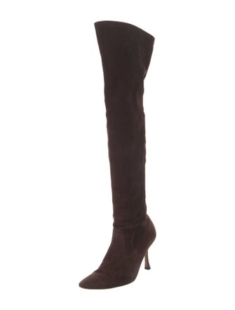 Manolo Blahnik Suede Boots