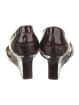 Manolo Blahnik Patent Leather Slingback Sandals