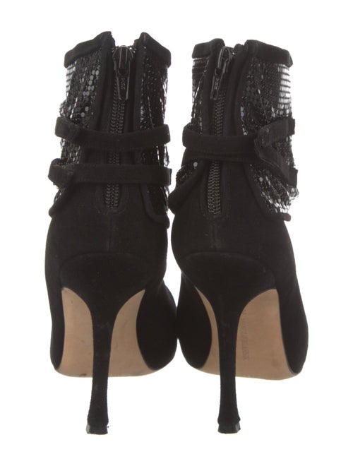 Manolo Blahnik Suede Sequin Embellishments Boots