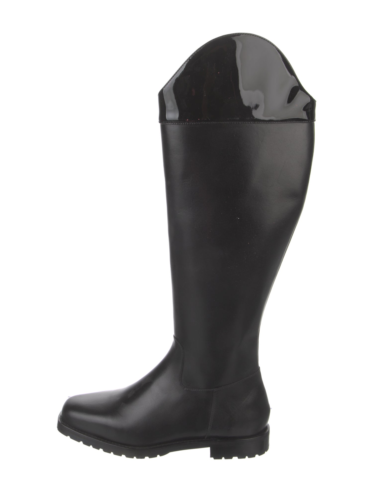 Manolo Blahnik Leather Rain Boots