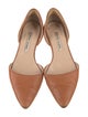 Manolo Blahnik Leather D'Orsay Flats