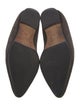 Manolo Blahnik Suede Scalloped Accent Ballet Flats