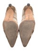 Manolo Blahnik Canvas Animal Print Pumps