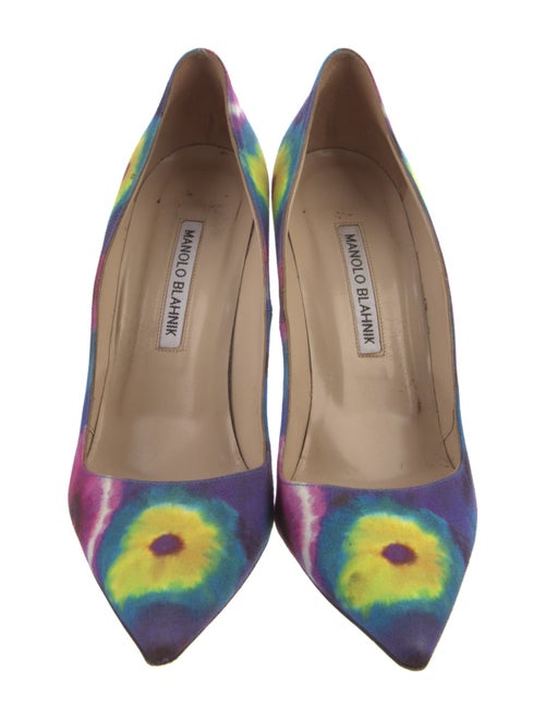 Manolo Blahnik Tie-Dye Print Pumps