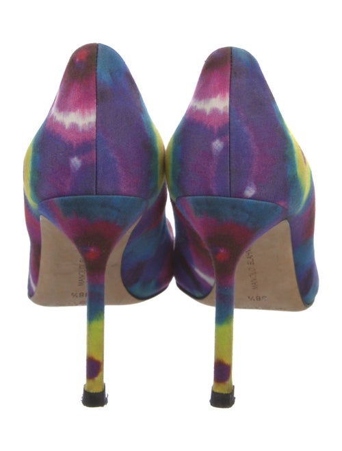 Manolo Blahnik Tie-Dye Print Pumps