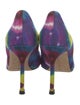 Manolo Blahnik Tie-Dye Print Pumps