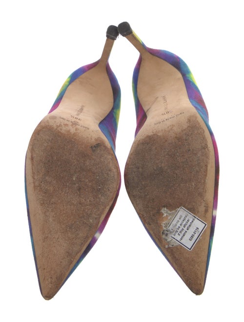 Manolo Blahnik Tie-Dye Print Pumps