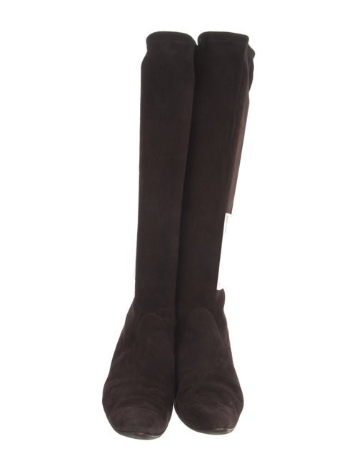 Manolo Blahnik Suede Sock Boots