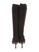 Manolo Blahnik Suede Sock Boots