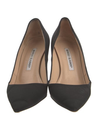 Manolo Blahnik Satin Pumps