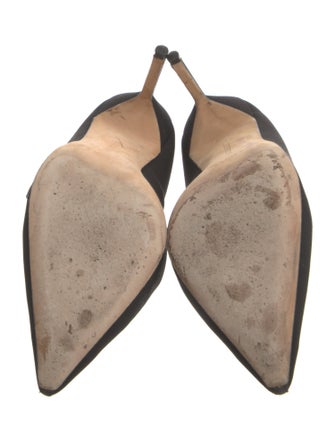 Manolo Blahnik Satin Pumps