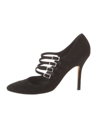 Manolo Blahnik Suede Pumps