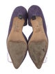 Manolo Blahnik Suede D'Orsay Pumps