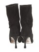 Manolo Blahnik Suede Sock Boots