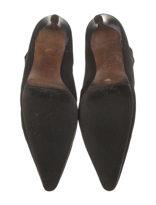 Manolo Blahnik Suede Sock Boots