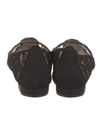 Manolo Blahnik Lace Lace Pattern Loafers