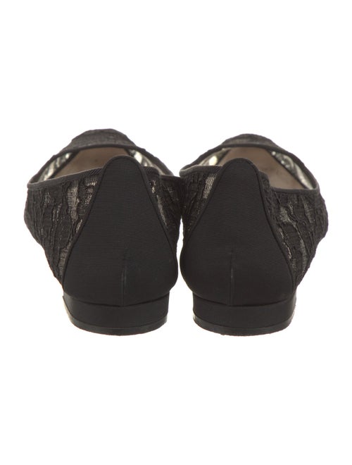 Manolo Blahnik Lace Lace Pattern Loafers