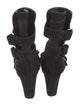 Manolo Blahnik Suede Moto Boots
