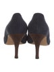 Manolo Blahnik Suede Bow Accents Pumps