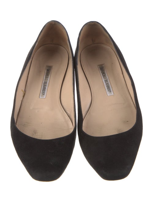 Manolo Blahnik Suede Flats