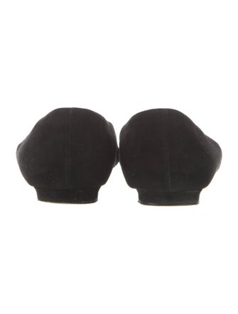 Manolo Blahnik Suede Flats