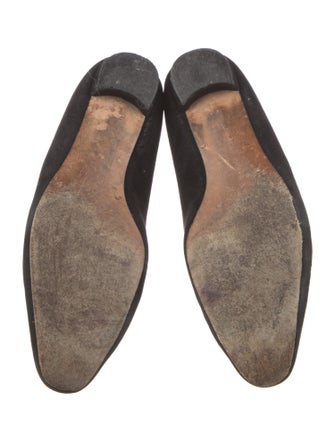 Manolo Blahnik Suede Flats