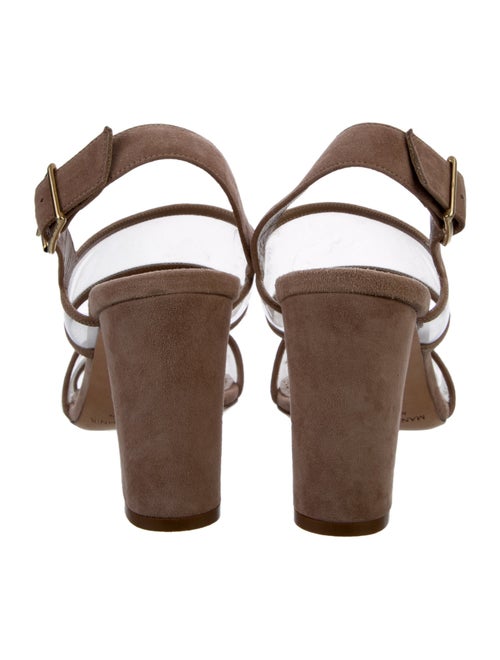 Manolo Blahnik Suede Slingback Sandals