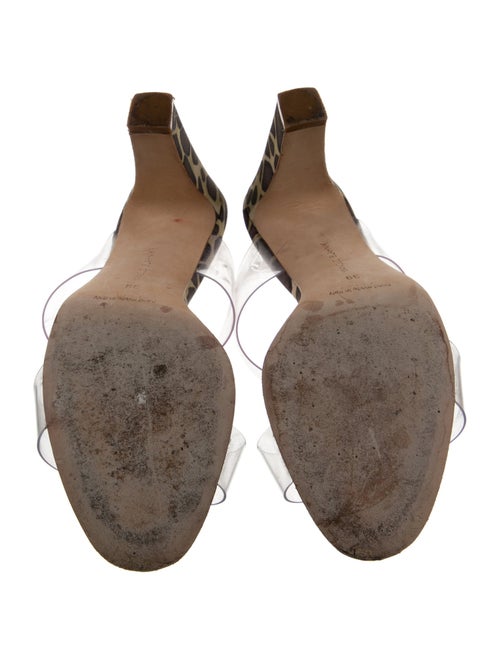 Manolo Blahnik PVC Printed Slides