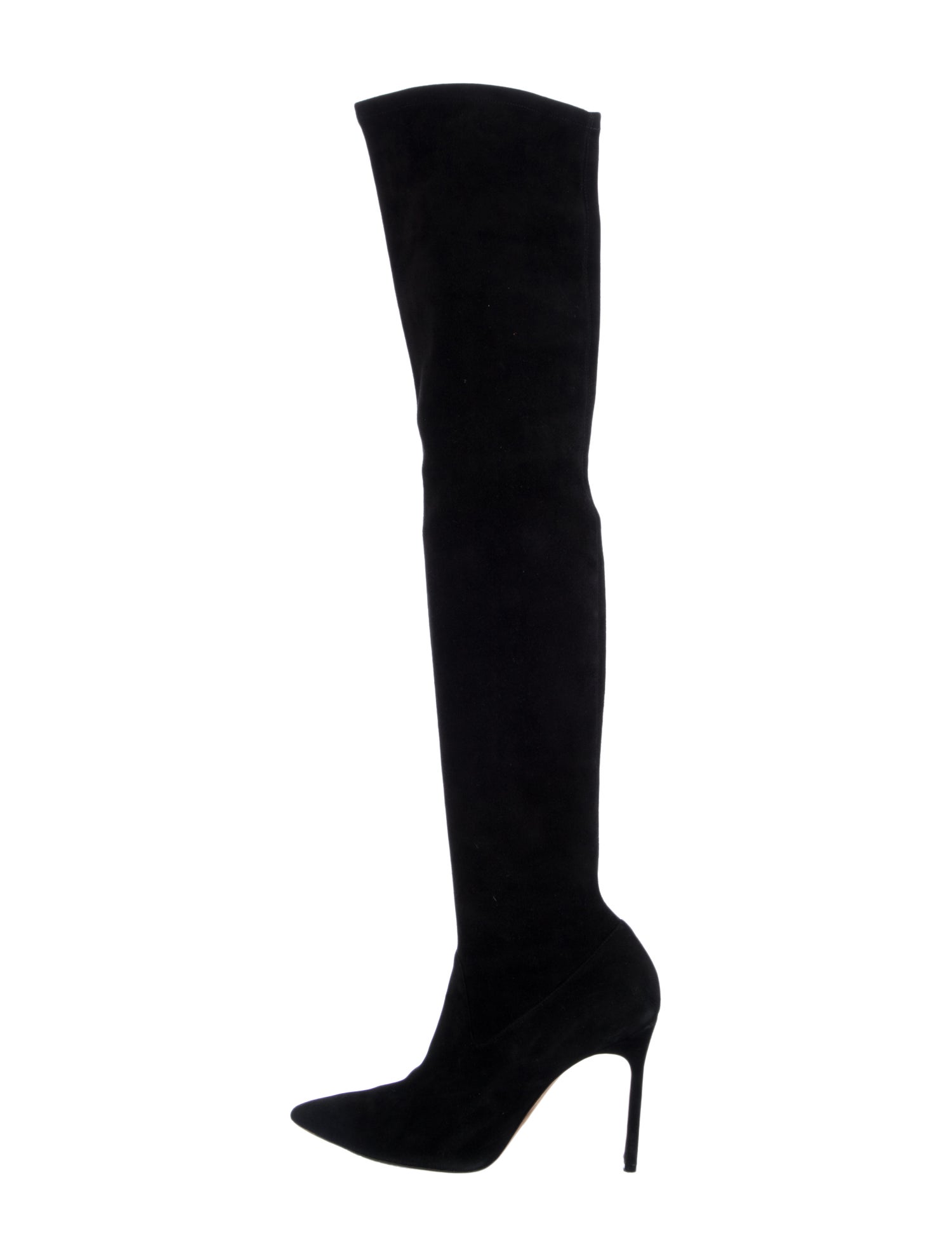 Manolo Blahnik Suede Sock Boots