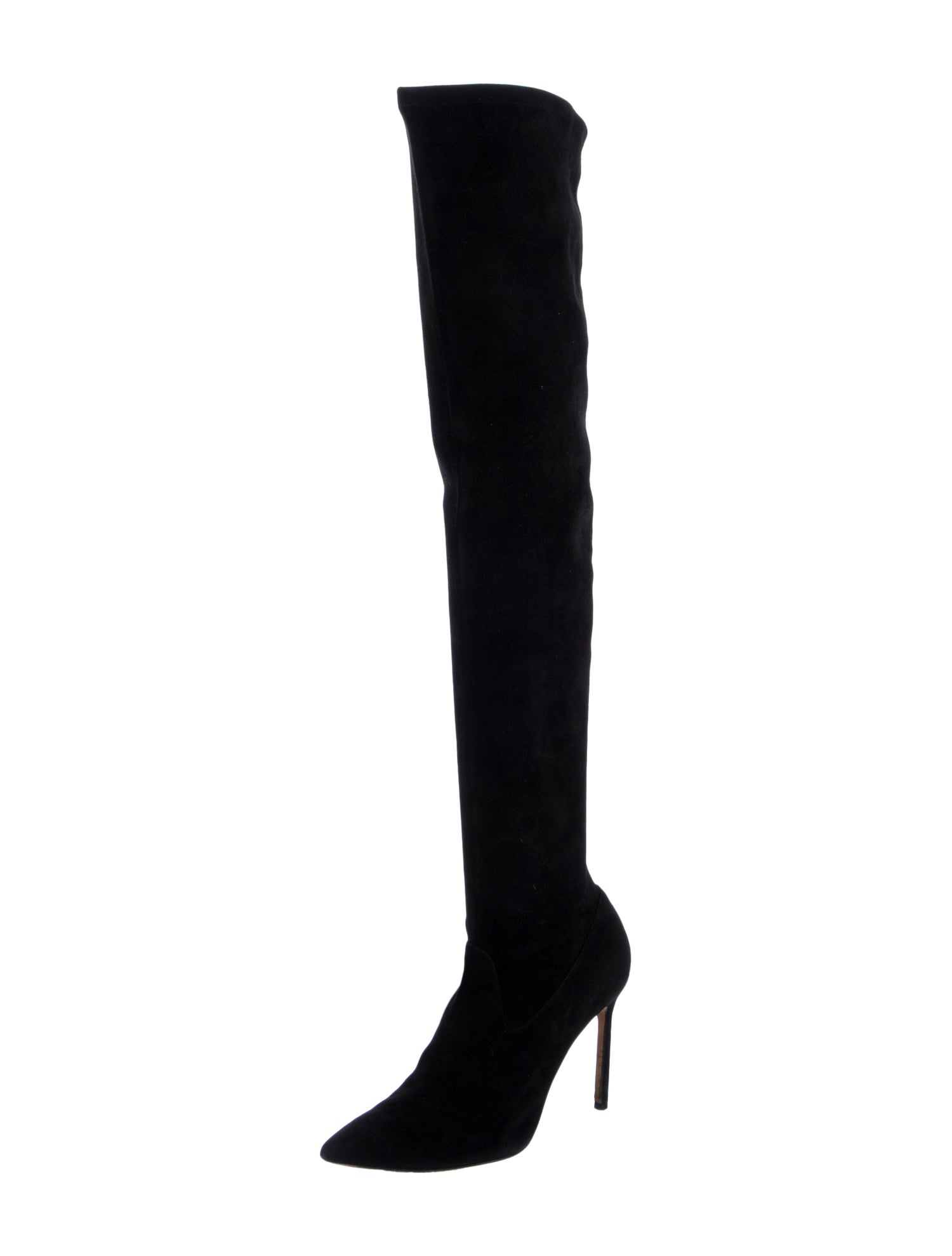 Manolo Blahnik Suede Sock Boots