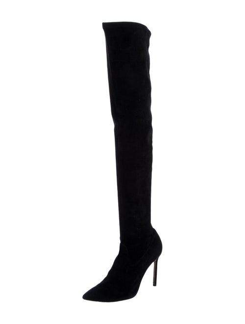 Manolo Blahnik Suede Sock Boots