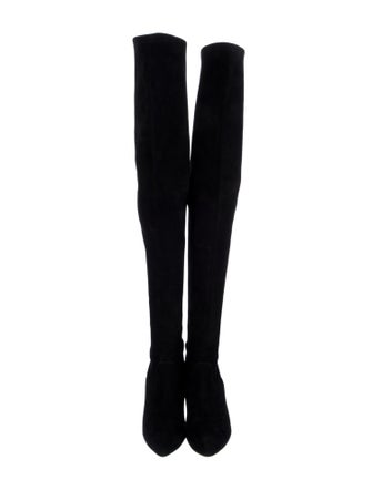 Manolo Blahnik Suede Sock Boots