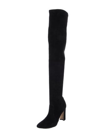 Manolo Blahnik Suede Sock Boots