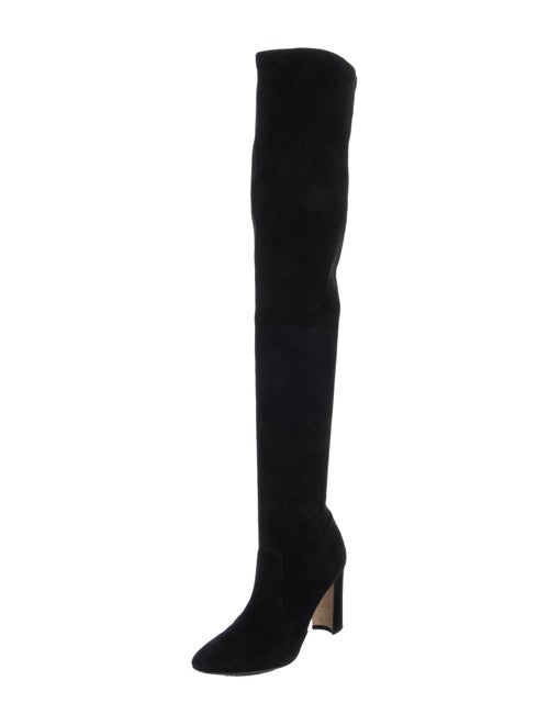 Manolo Blahnik Suede Sock Boots